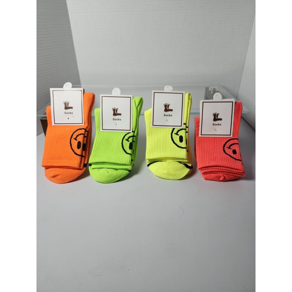 4 Pair Of Neon Colored Socks